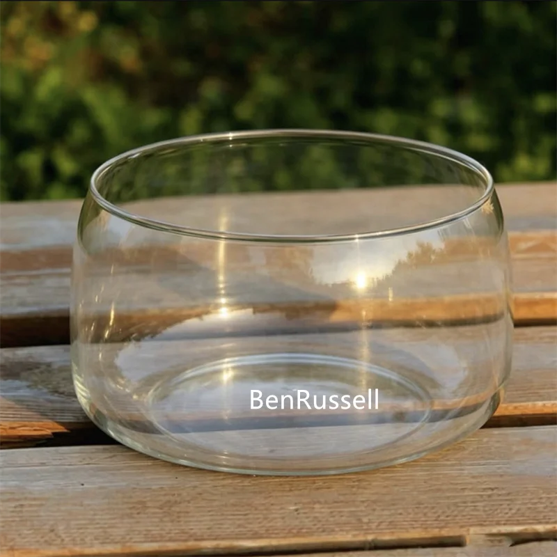 Micro Landscape Clear Glass Terrarium Round Hydroponic Planter Vase Moss Succulent Hydroponic Container Desktop Home Decor