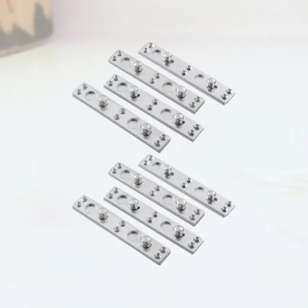 

8pcs Bed Hinge Connecting Hardware Thicken Metal Corner Joint For Bed Frame Headboard Footboard Repair Silver Furniture Fitting