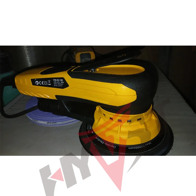 HYVST 6 "5.0mm/2.5mm Levigatrice orbitale elettrica casuale senza spazzole per autoveicoli multifunzione Levigatrice per auto a velocità variabile