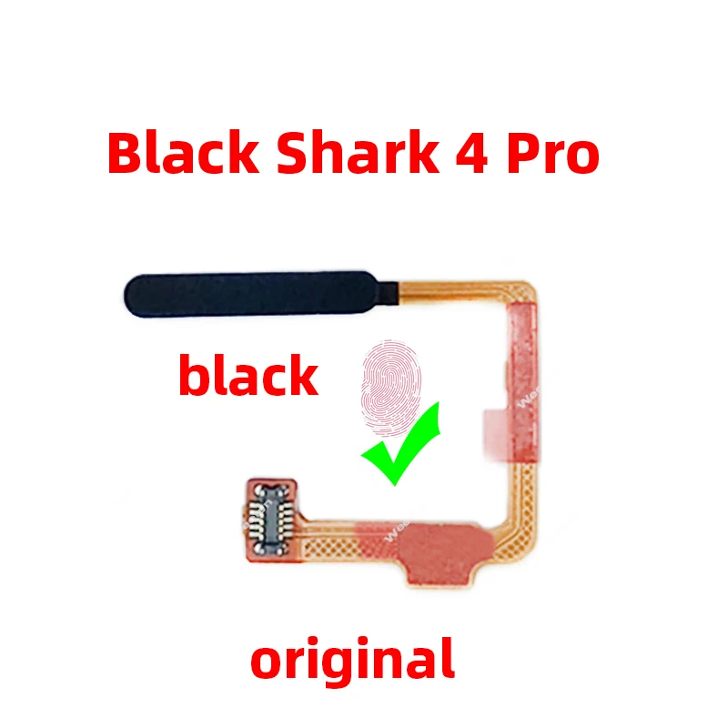 Original For Xiaomi black shark 4 Pro Fingerprint Sensor Scanner Touch ID Connect home button Flex Cable