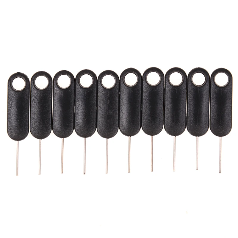 🛒 10 Peças Ferramenta Ejetora de Cartões SIM Anti-Perda, Agulha de Abertura de Bandeja de Cartão SIM para Celular, Tablet e Smartphone, Acessórios para Remoção de SIM