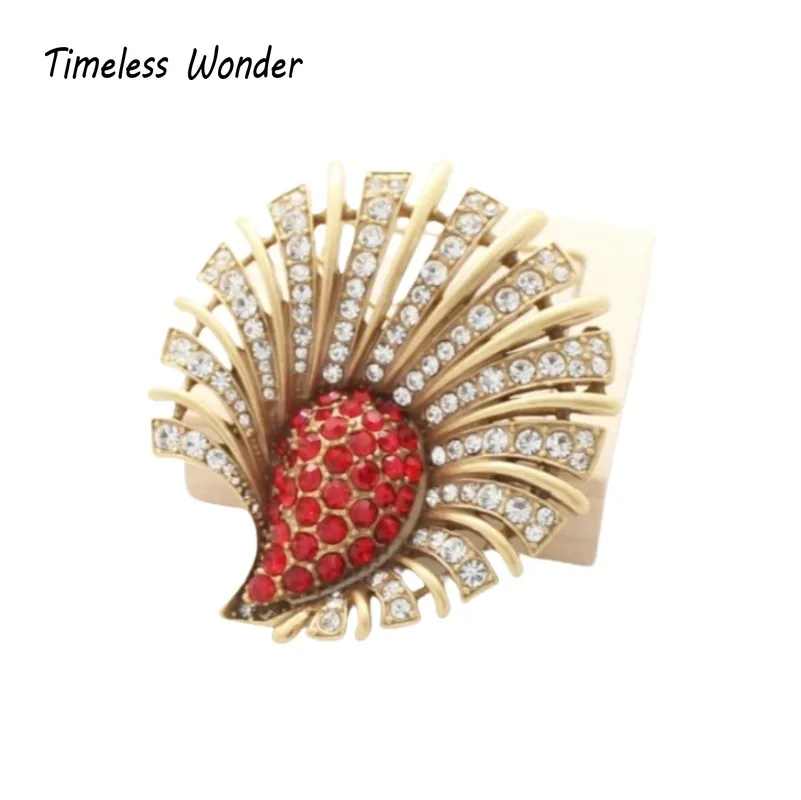 

Timeless Wonder Fancy Zircon Geo Wings Brooch Pins for Women Designer Jewelry Runway Rare Luxury Gift Cute Top Vintage Rare 2383