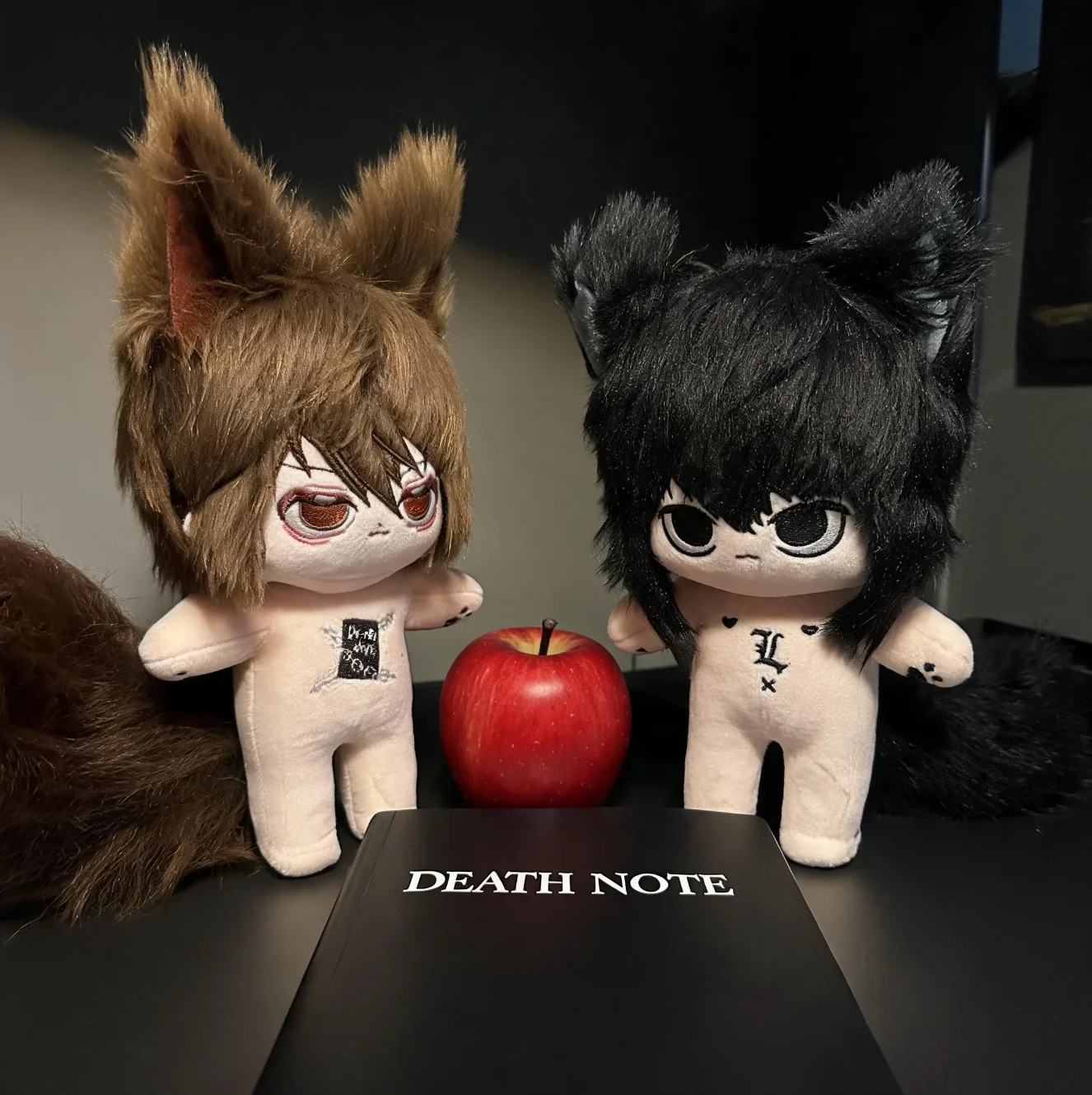 Light Yagami Lawliet 20CM Death Note Attribute Plush Doll Cotton Stuffed Body Toys Kids Birthday Gifts