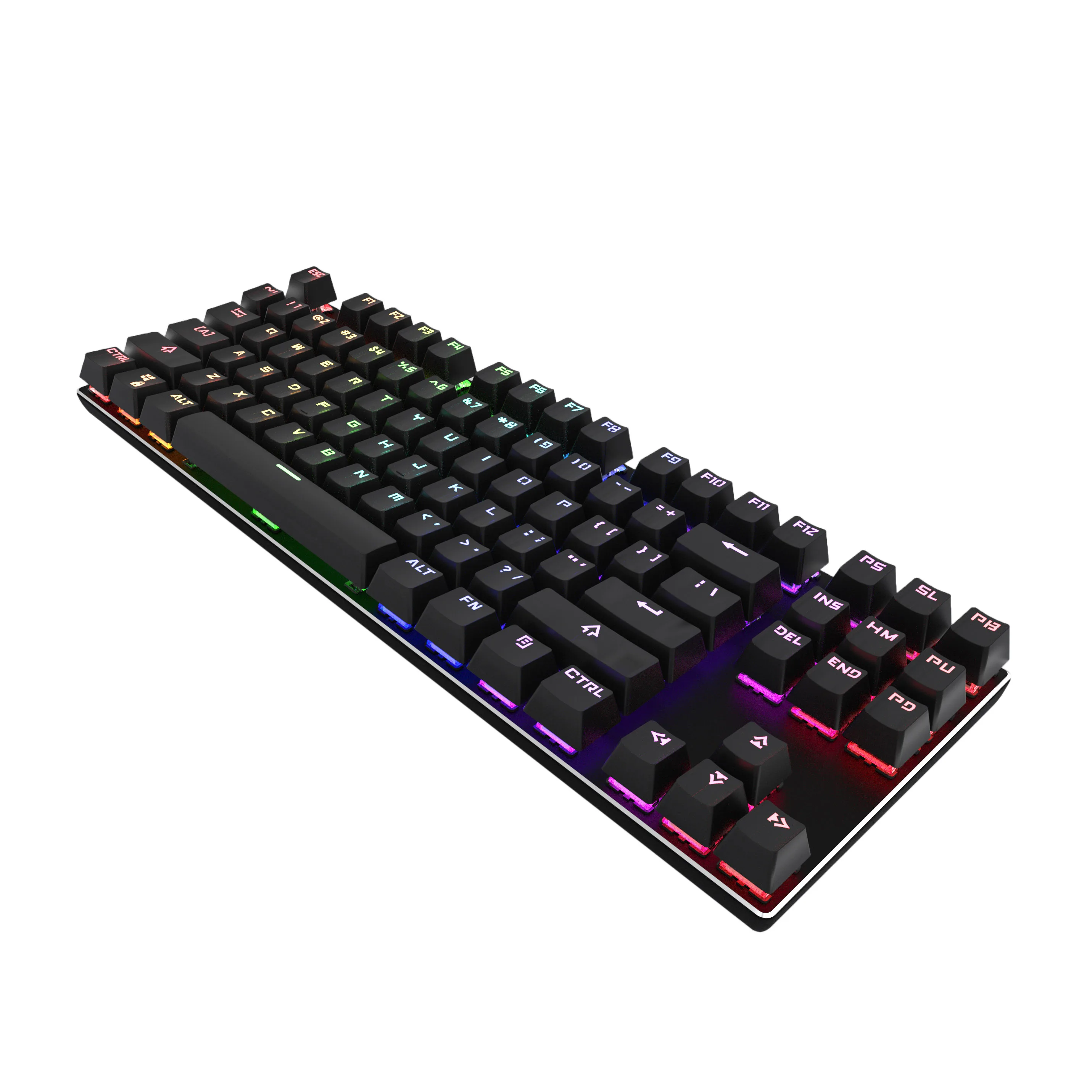 YYHC-Mechanical Gaming Keyboard USB Desktop 2.0 Mechanical keys Plastic wired accept custom logo black