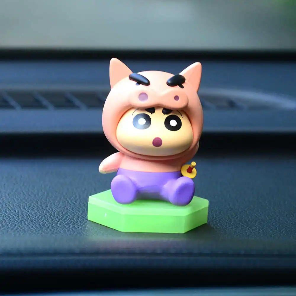 4 Style Crayon Shin Chan Anime Figures Transformation Series Boochan Sakurada Nene Cartoon Model Car Decoration Kids Toys Gift