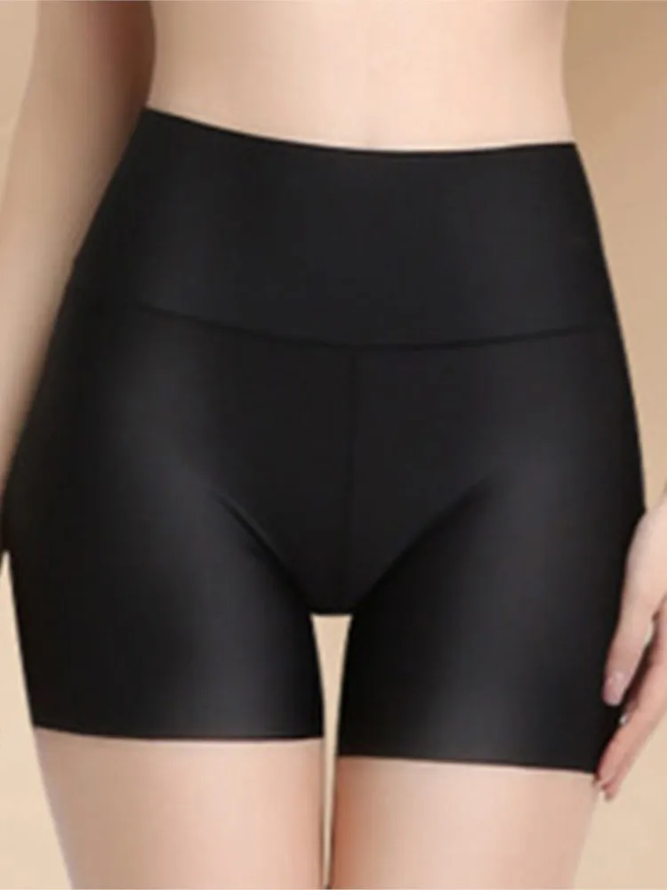 AliExpress NONE Ready Stocked Safety Pants High Waist Women's Shorts Under The Skirt Ice Silk Seamless Panties Breathable Boxer Briefs Cycling