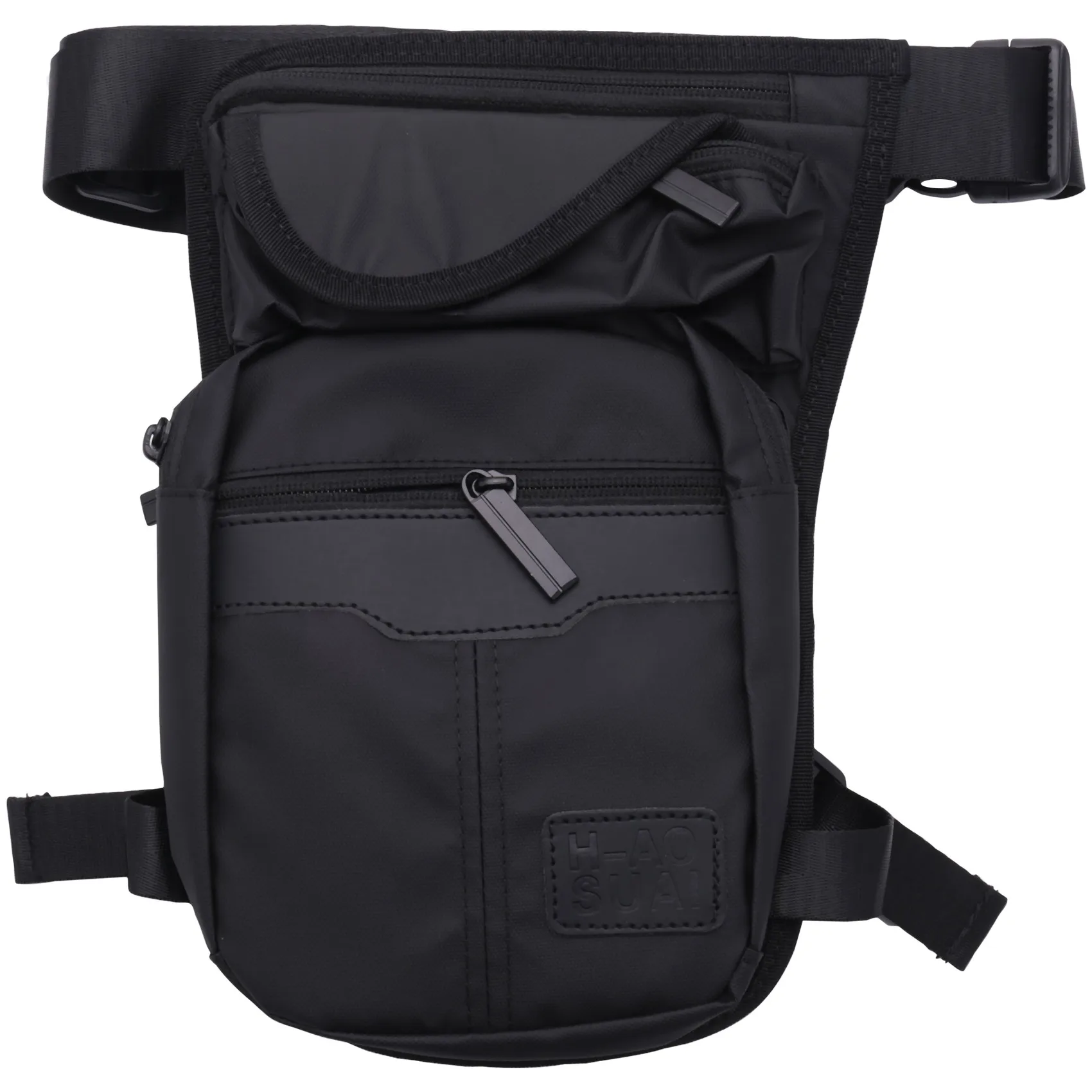 *X07A Leg Bag Nylon Men Drop Fanny Pack Motorcycle Riding Casual Shoulder Cross Body Thigh Male Hip Belt Waist Bags Thigh