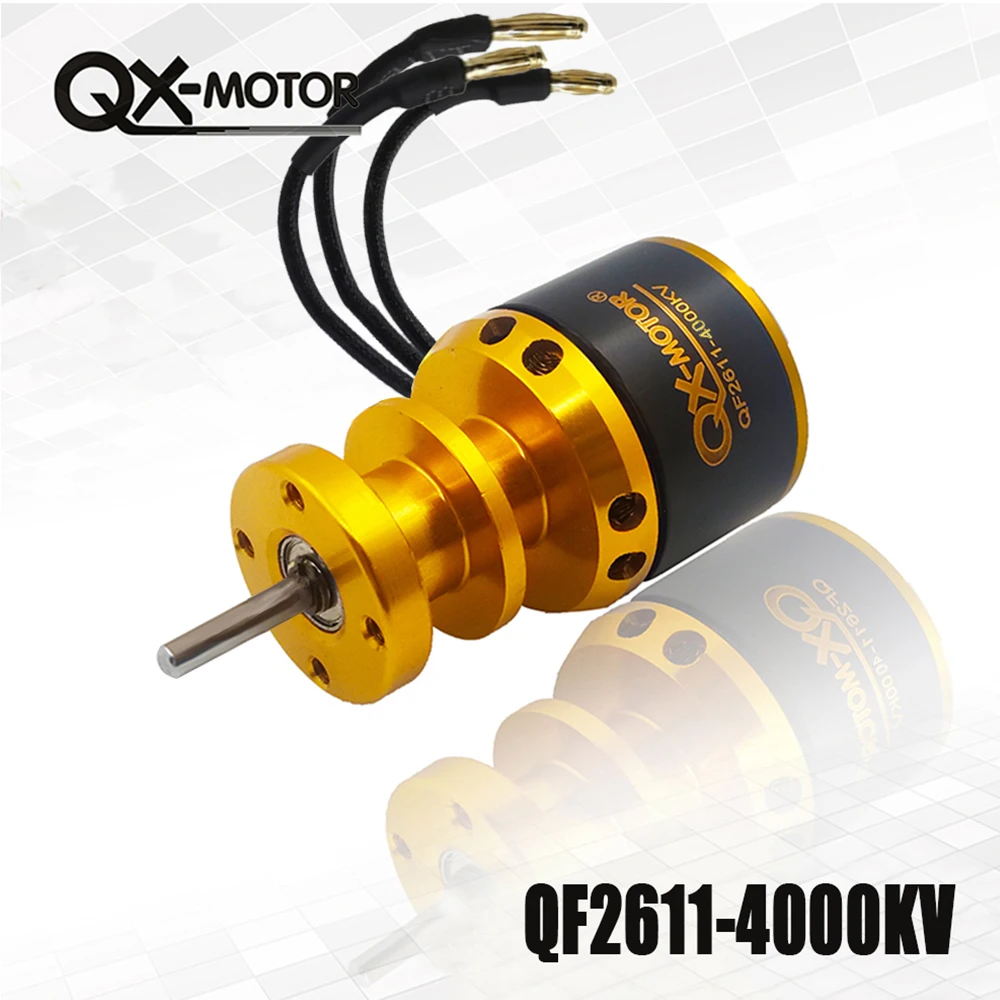 QX-MOTOR QF2611 4500kv 3300/3500/4000/4600/5000kv 3S bezszczotkowy silnik dla RC samolot 64mm wentylator kanałowy Jet EDF DIY części do dronów