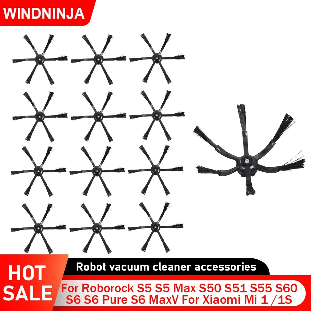 Side Brush Spare Parts For Roborock S5 S55 S51 S50 S6 S60 S5 Max S6 Pure S6 MaxV E25 E35 Robot Vacuum For Xiaomi 1s Accessories