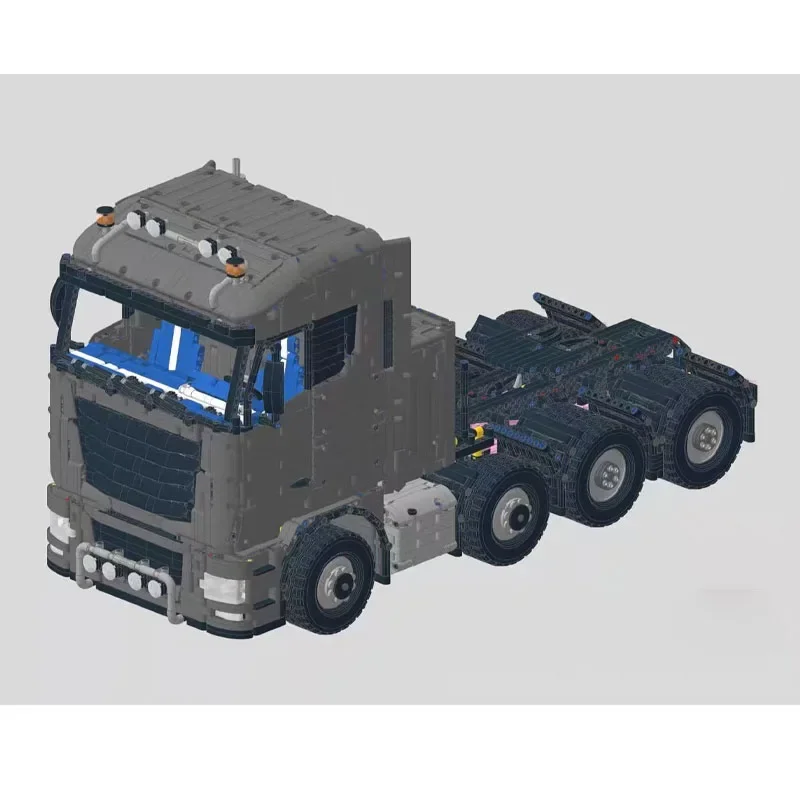 

MOC-236938 New Heavy-Duty Tractor Truck Building Block Model,6418 Pieces, MOC Creative Toy Gift for Boys and Children’s Birthday