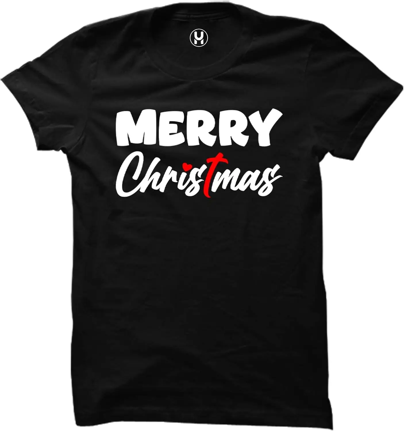 Merry Christmas Cross - Religious Jesus God Ladies T-Shirt