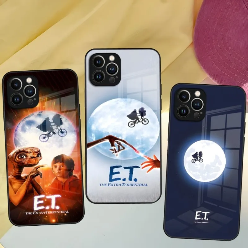 E.T. The Extra Terrestrial Phone Case For Iphone 14 12 11 13 Pro Max Mini X 8 Xr Xs 7 Puls 6 Glass