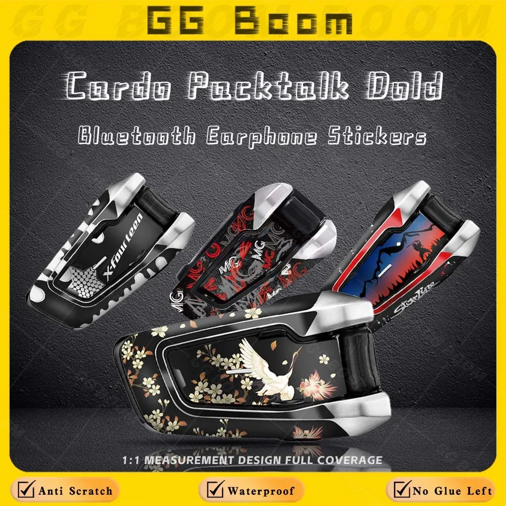 

For Cardo Packtalk Dold Motorcycle Bluetooth Headset Decoration Protection Decals With Personalized And Creative Waterproofing