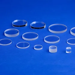 Round Quartz Glass Lens Ultraviolet JGS2 Diameter 21/22/23/24/25mm UV-visible Temperature 1200 Celsius Window Lens Dust Cover