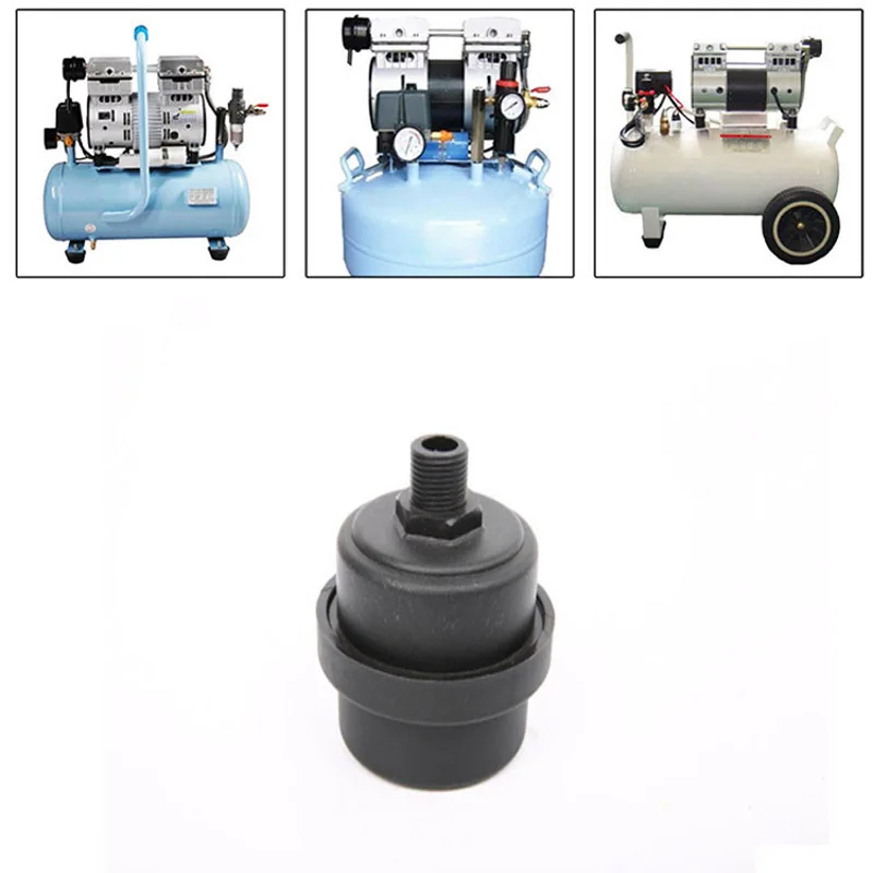 Silent Oil-Free Engine Air Compressor Silencer Filter Air Pump Accessories Plastic Shell Silencer