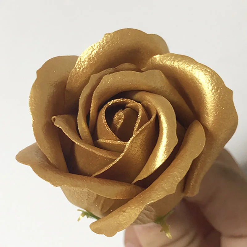 5X7cm Silver Gold Soap Roses 3layer fashion luxury floral gift bouquet for Mother\'s day Birthday Valentine wedding Xmas new year