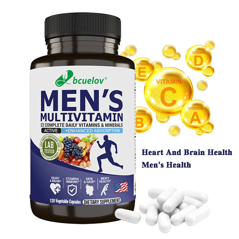 Men\'s Daily Multivitamin - Multiminerals - Men\'s Overall Health, Immunity, Sports, Hair, Energy Supplement