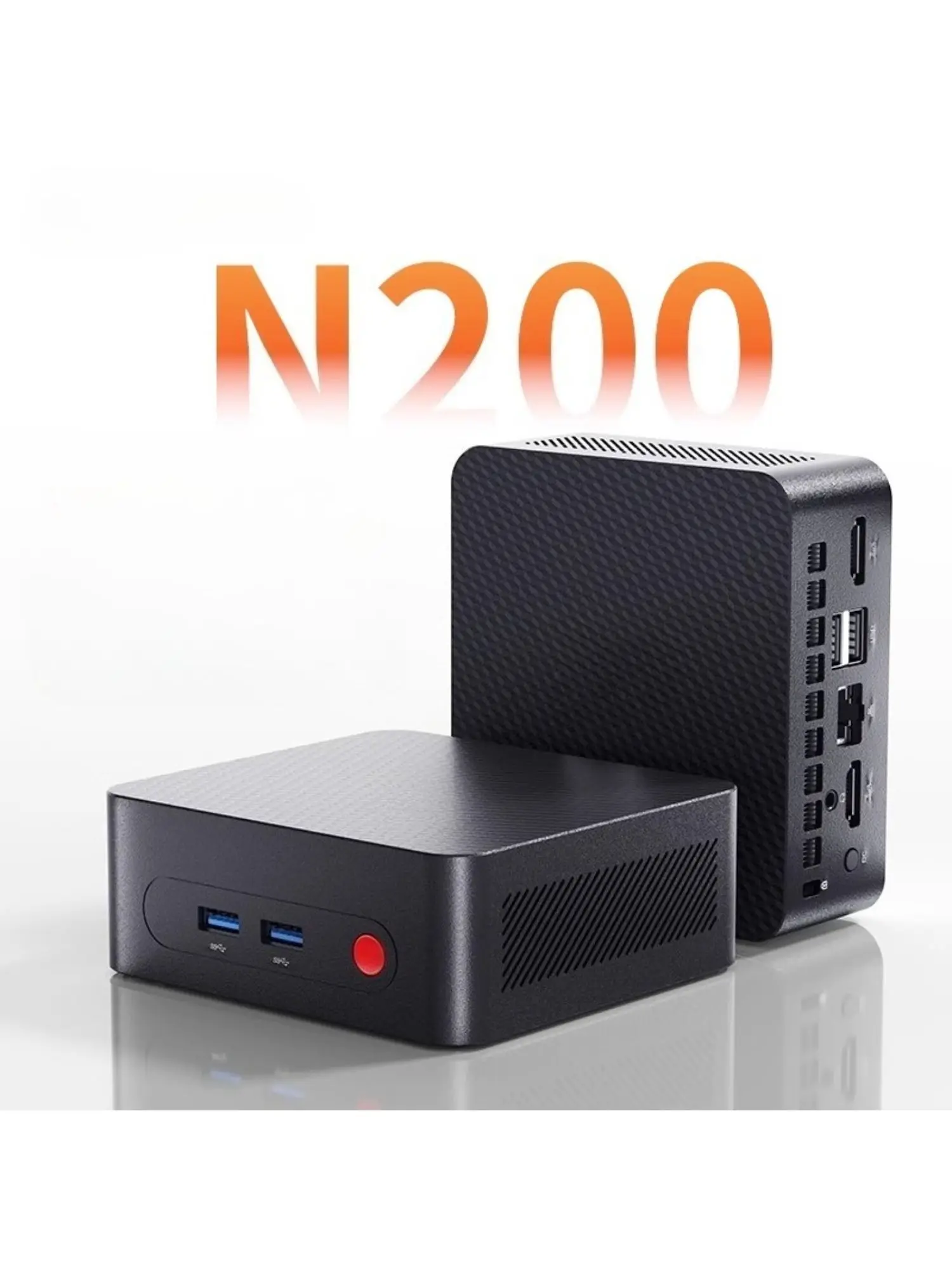 CPU Intel N200 Mini-PC, DDR4 8GB M.2 SSD 128GB Compact Desktop Computer 12th Gen, Ultra-thin NUC