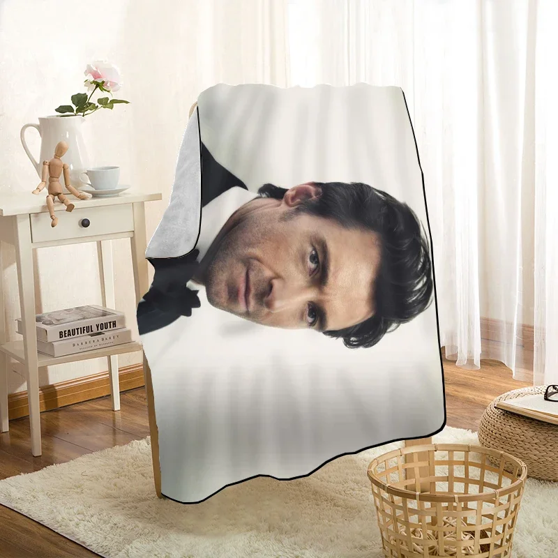 New Hugh Jackman Throw Blanket Personalized Blankets On For The Sofa/Bed/Car Portable 3D Blanket For Kid Home Textile Fabric