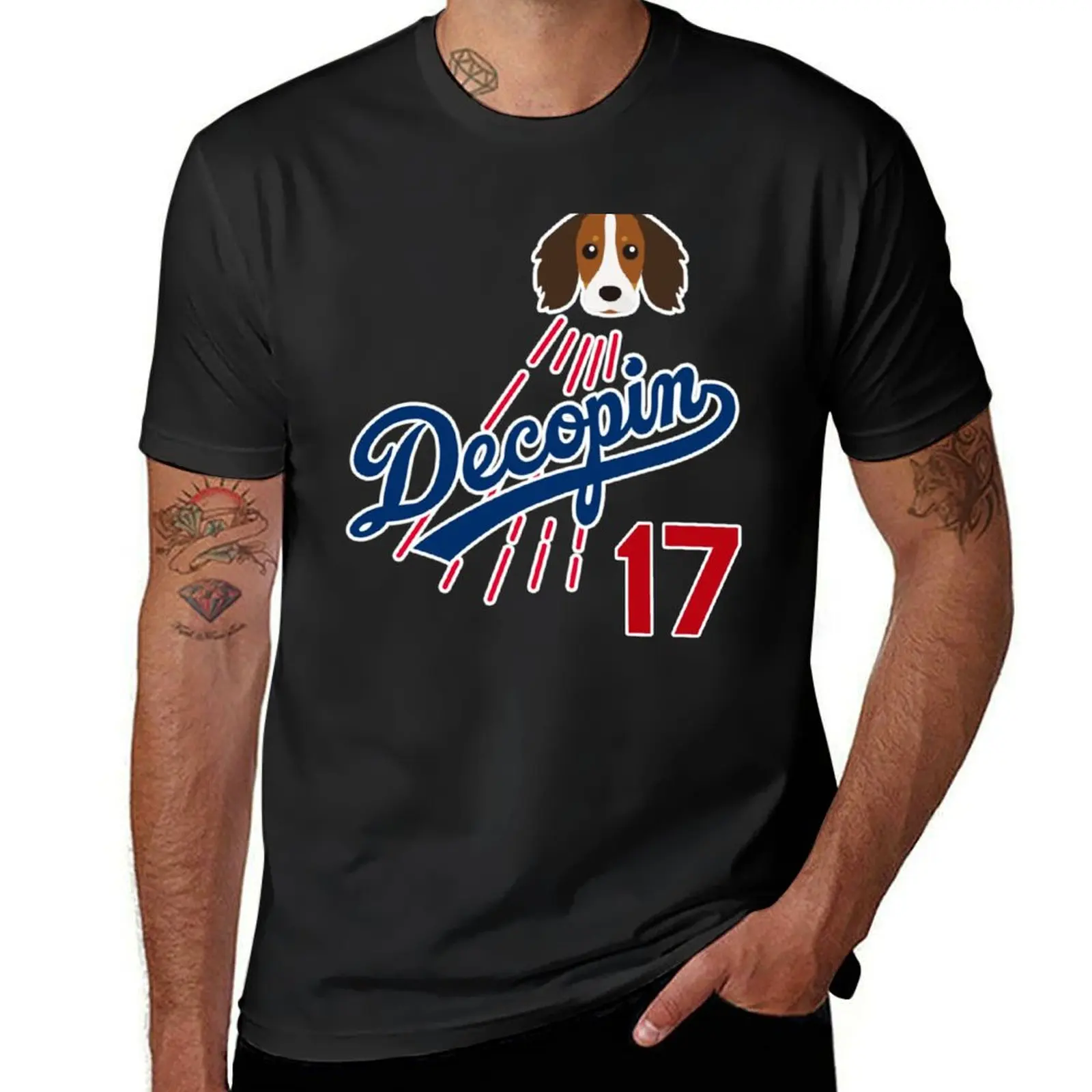 

Shohei Ohtani's dog Decopin (Decoy) T-Shirt aesthetic clothes T-shirts man black t-shirts for men