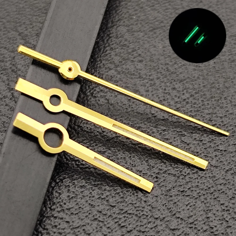 28.5mm Dial Green Luminous Watch Hands Fit NH35 NH36 M8215 E2824 Automatic Movement Pointer Repair Spare Parts Accessories view 5