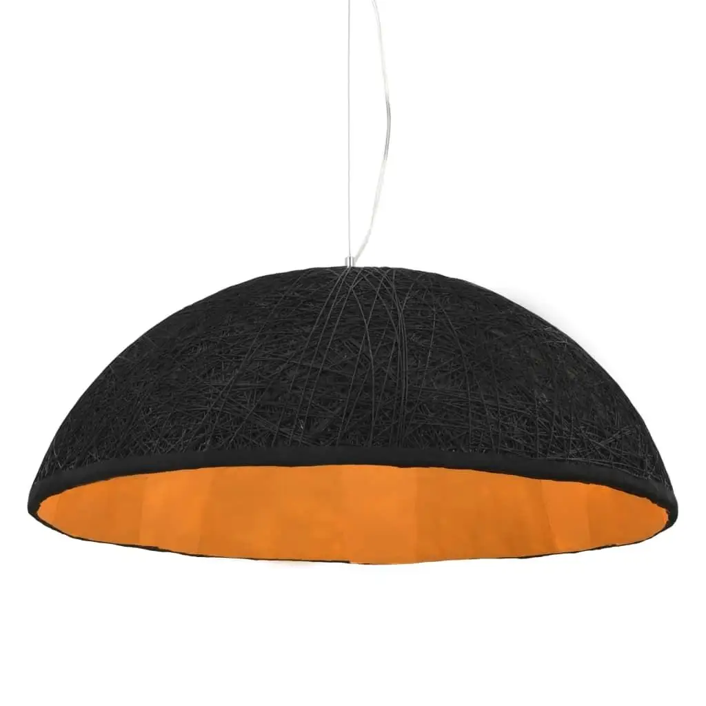 Pendant Lamp Black and Gold ?70 cm E27