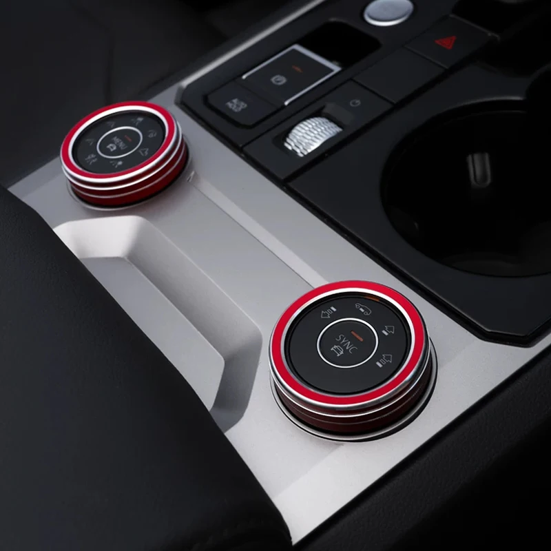 For VW Touareg 2019-2026 Air Suspension Driving Mode Control Knob Trim Ring Cover Interior Accessory