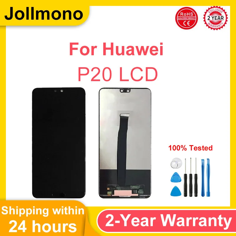 

5,8 "для Huawei P20 ЖК-дисплей EML-L29 EML-L22 EML-L09 ЖК-дисплей с сенсорным экраном и дигитайзером в сборе, детали для Huawei P20 дисплей