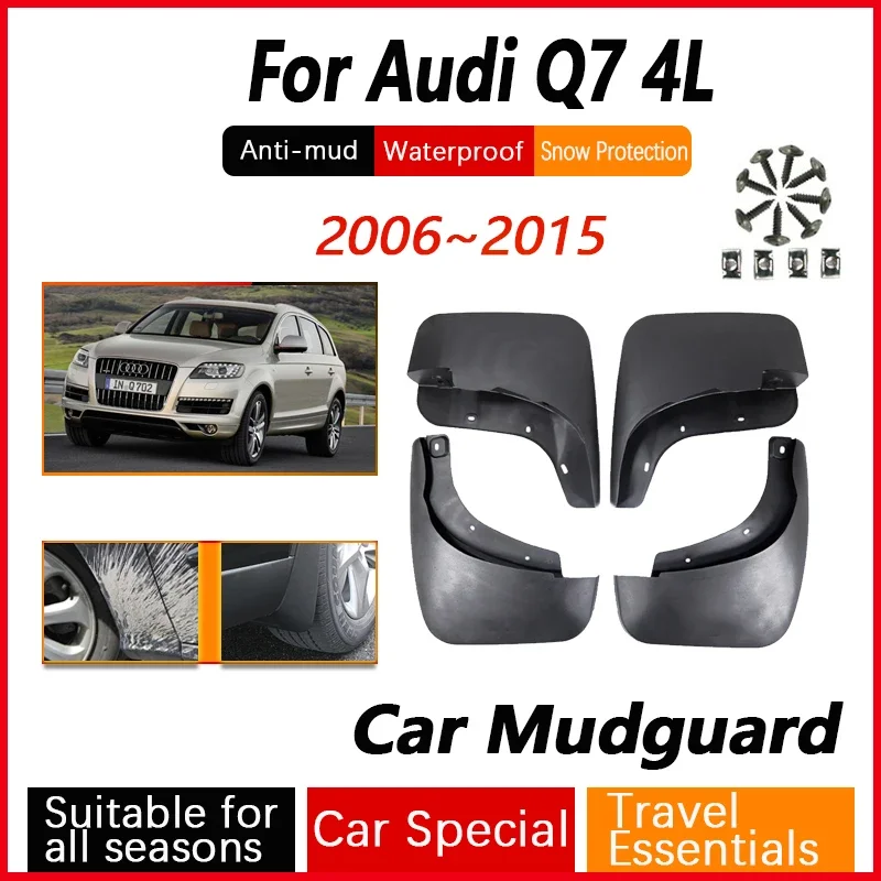 

Anti-splash Front Rear Wheel Fenders For Audi Q7 Sport 4L 2006~2015 Car Mud Guard Flap Splash Mudflaps Stylings Auto Accessories