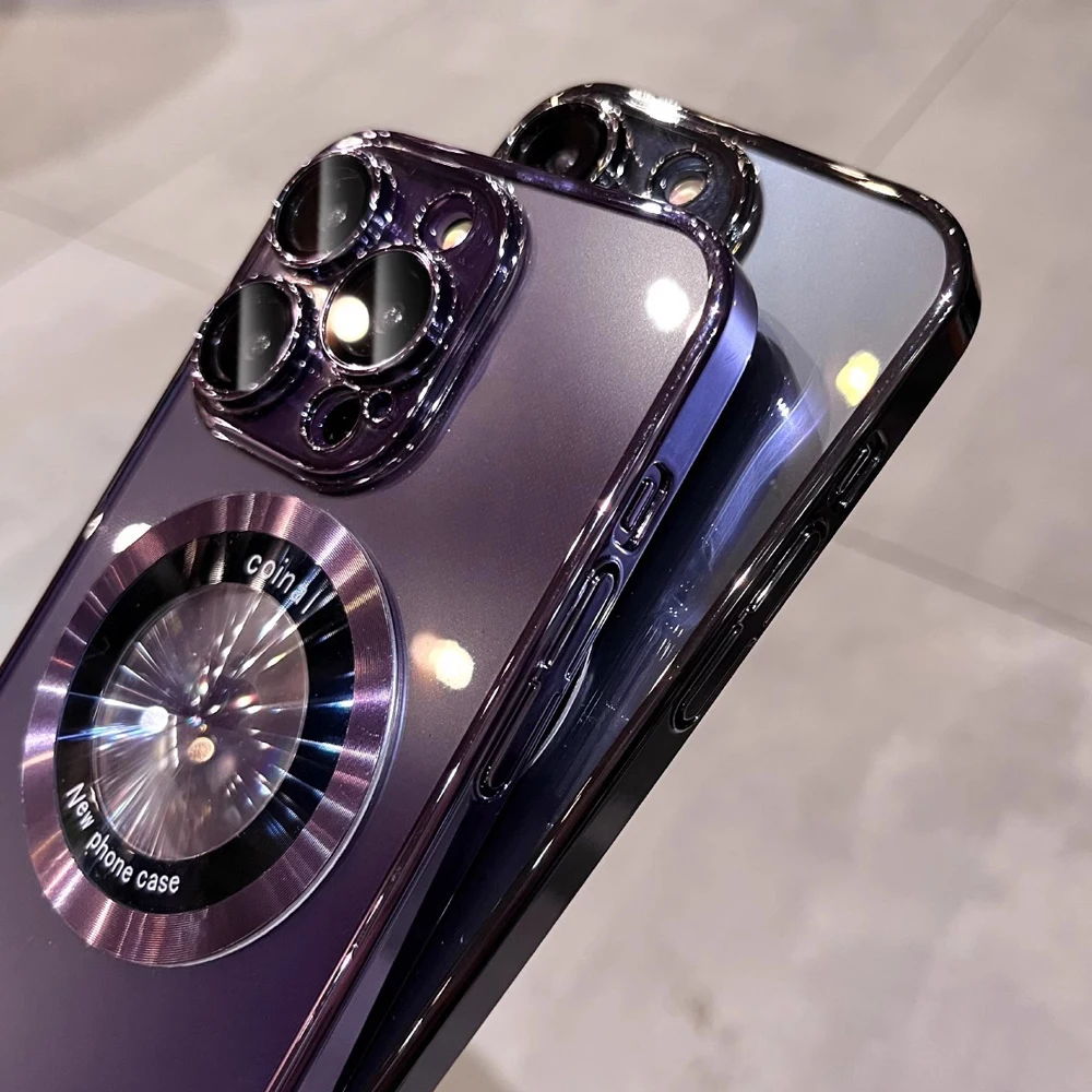 حافظة هاتف مغناطيسية لهاتف آيفون 16 15 برو ماكس 14 برو ماكس بلس حافظة من السيليكون الناعم لهاتف آيفون 13 12 14 15 برو غطاء خلفي صغير #2