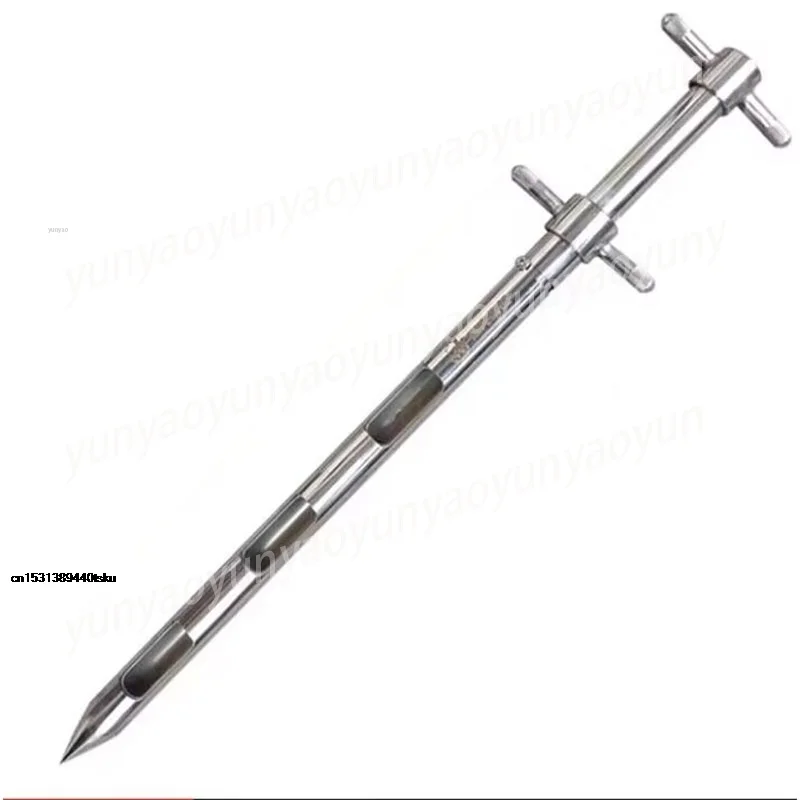 304 Stainless Steel Double Layer Rotary Powder Sampling Tube Cement Solid Sampler High Precision Industrial Sampling Tool