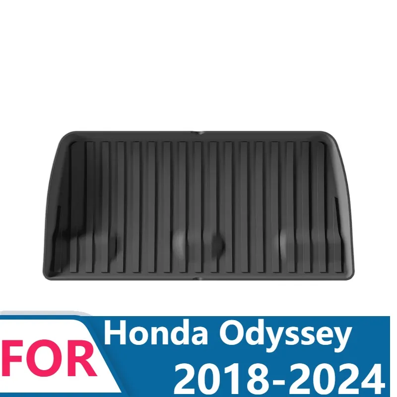 For Honda Odyssey 2018-2024 Rear Trunk Mat Custom Cargo Liner with High Side Wall Waterproof TPE Material Odorless