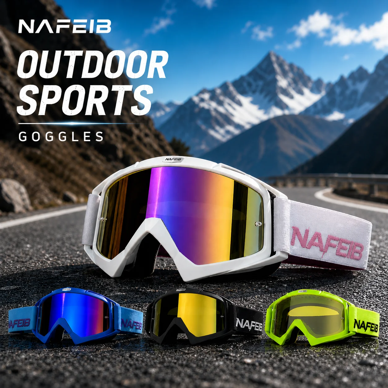 Outdoor Motorcycle Goggles Cycling MX Off-Road Ski Sport ATV Dirt Bike Racing Glasses for Fox Motocross Goggles Google