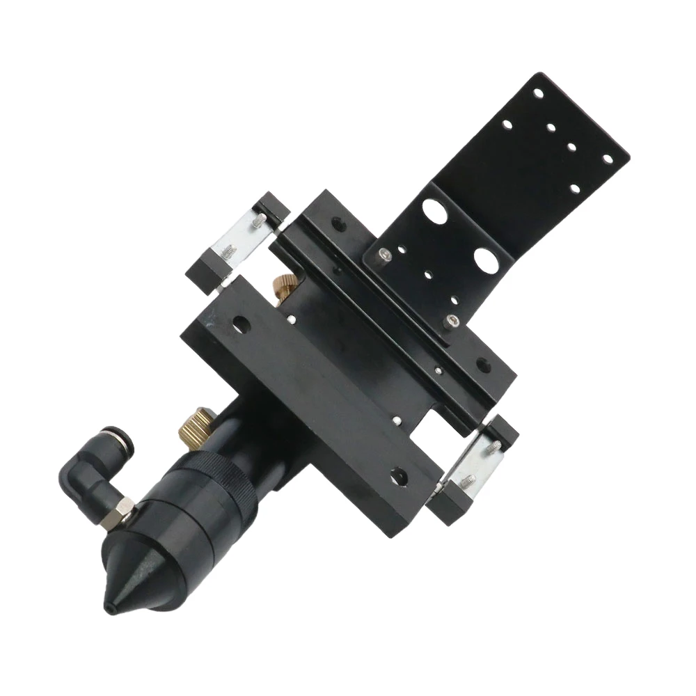 New Arrival CO2 Laser Head Outer Slider Type Dia.25mm Mirror Dia.20mm FL50.8/63.5mm Lens with Air Assist Nozzle