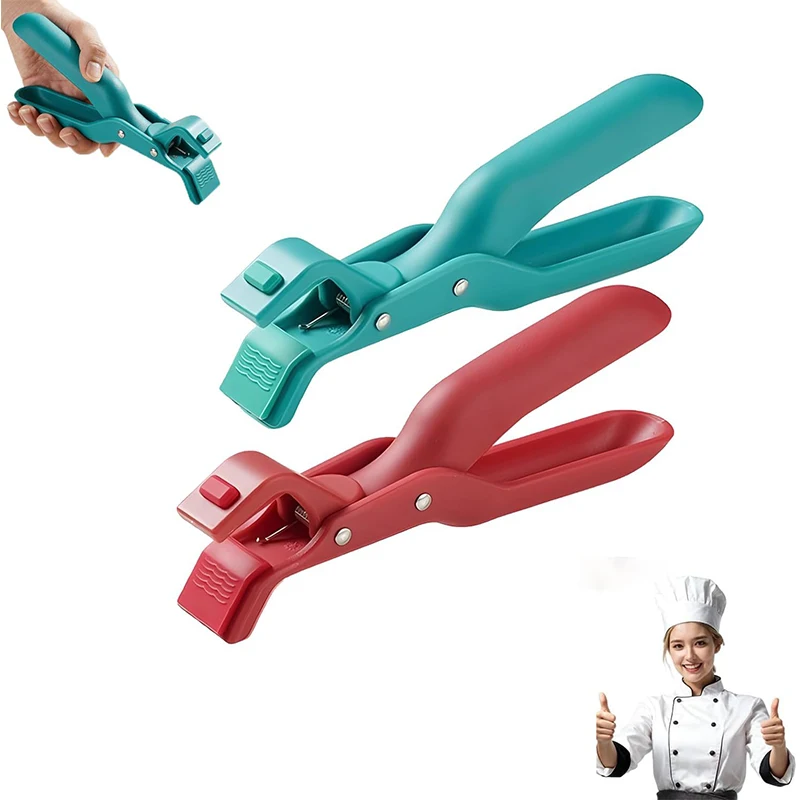 1Pc Anti-scalding Clip Hot Bowl Holder Dish Clamp Pot Pan Gripper Clip Air Fryer Dish Plate Retriever Tongs Kitchen Supplies