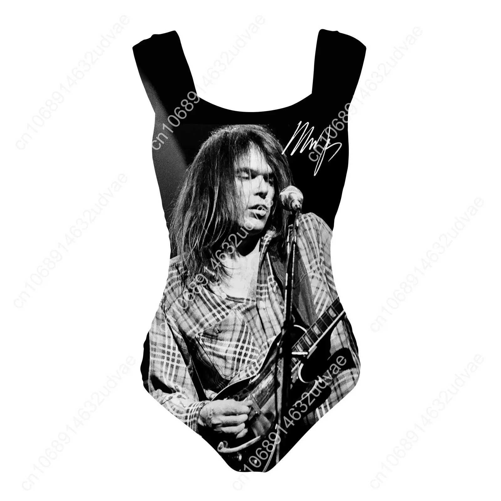 Neil Young  Swimsuit Wide Strap Women Bathing Suits Personalized Swimwear Pool Party Sexy Bikini Customize Beachwear