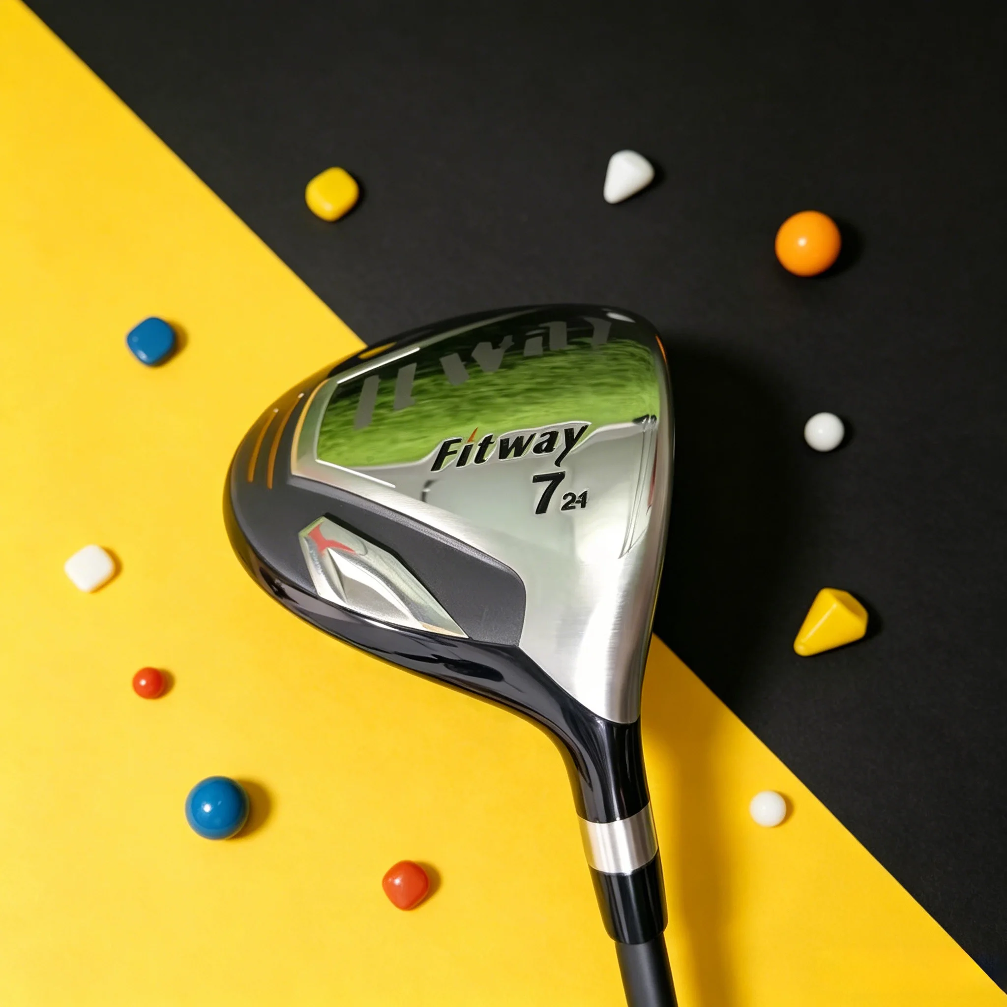 

High Quality 7 Number 21 ° Golf Club with Titanium Alloy Head and Full Carbon Shaft, Lightweight and Easy to Swing, High Forgiveness, Suitable for Beginner Practice.