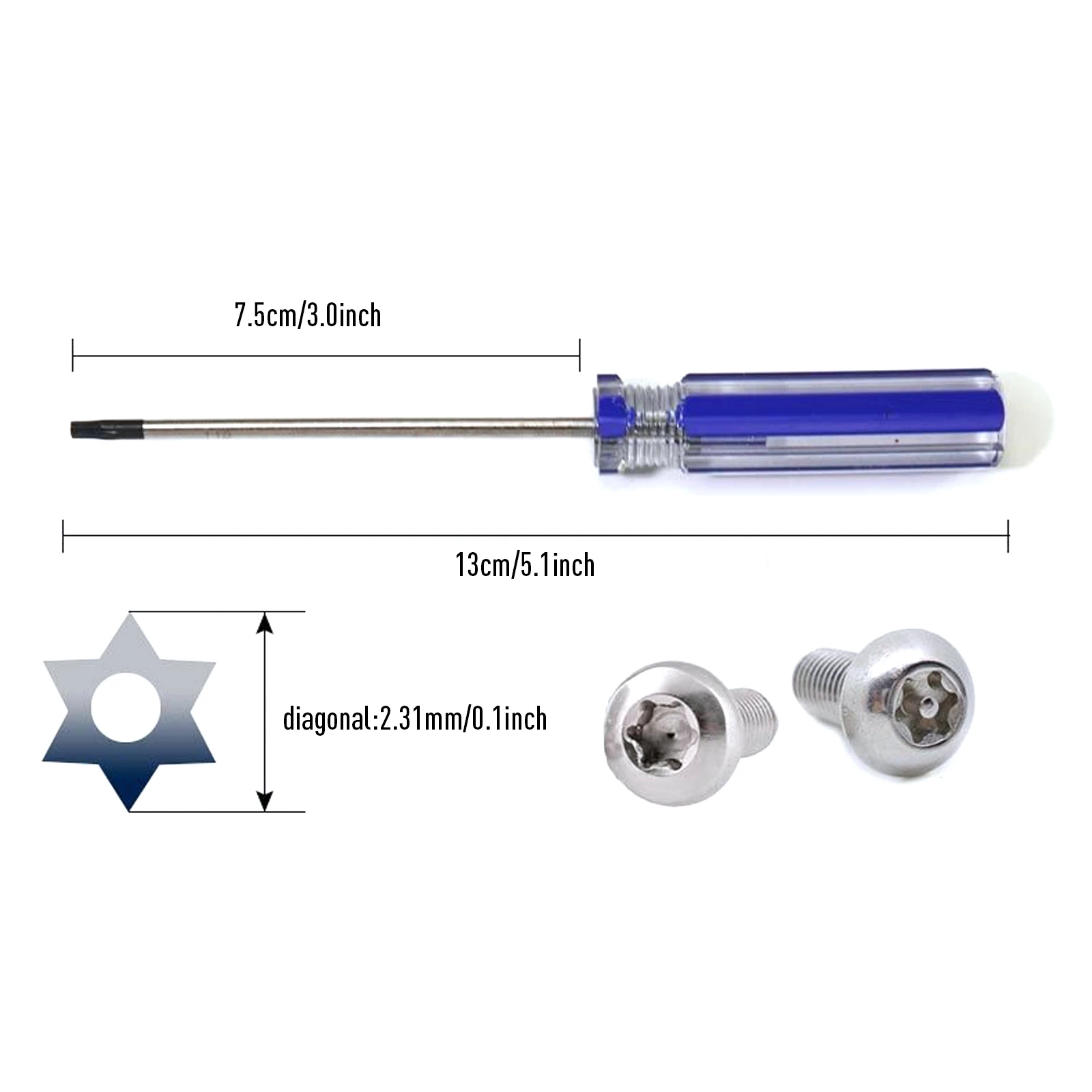 Torx, Faca de Parafuso de Segurança Usado para Xbox-360, PS3, PS4, TAMPERPROVE Hole Repair, Ferramenta de Abertura, T8, T9, T10, T6