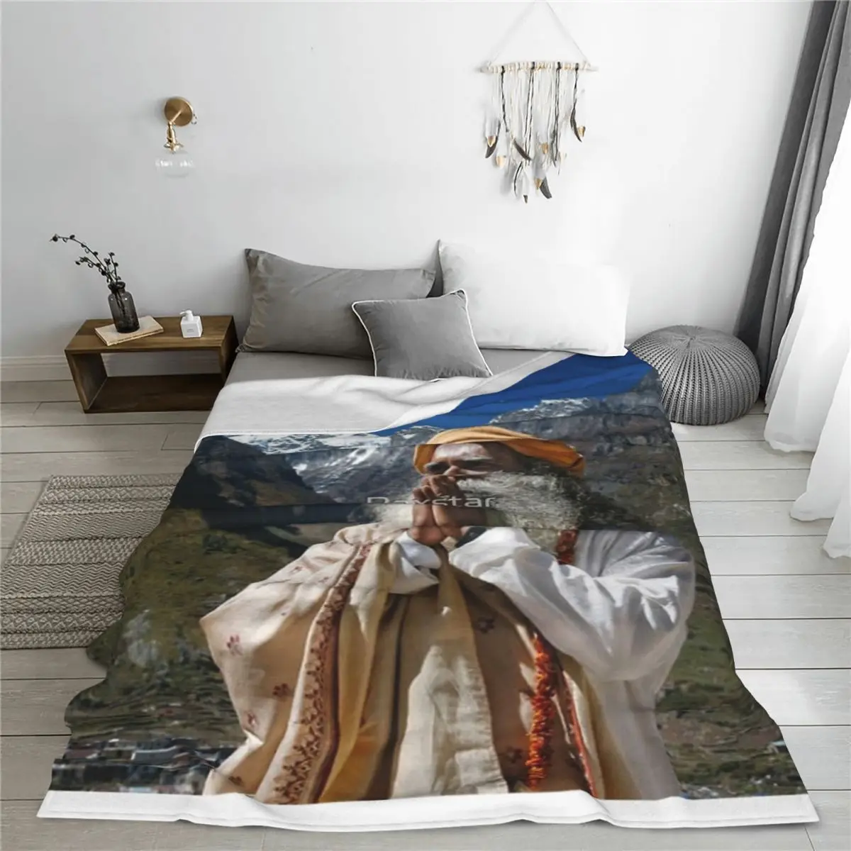 Sadhguru Blanket Bedspread On The Bed Kawaii Sofa Bed Aesthetic