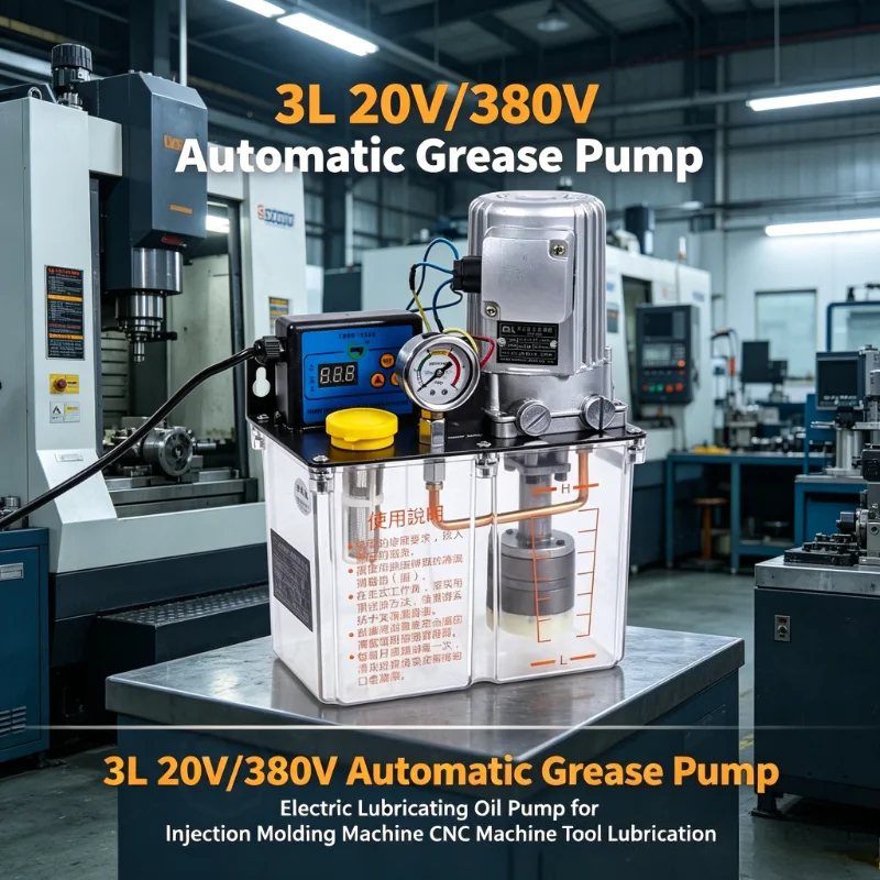 3L 220V/380V Automatic Grease Pump Electric Lubricating Oil Pump for Injection Molding Machine CNC Machine Tool Lubrication