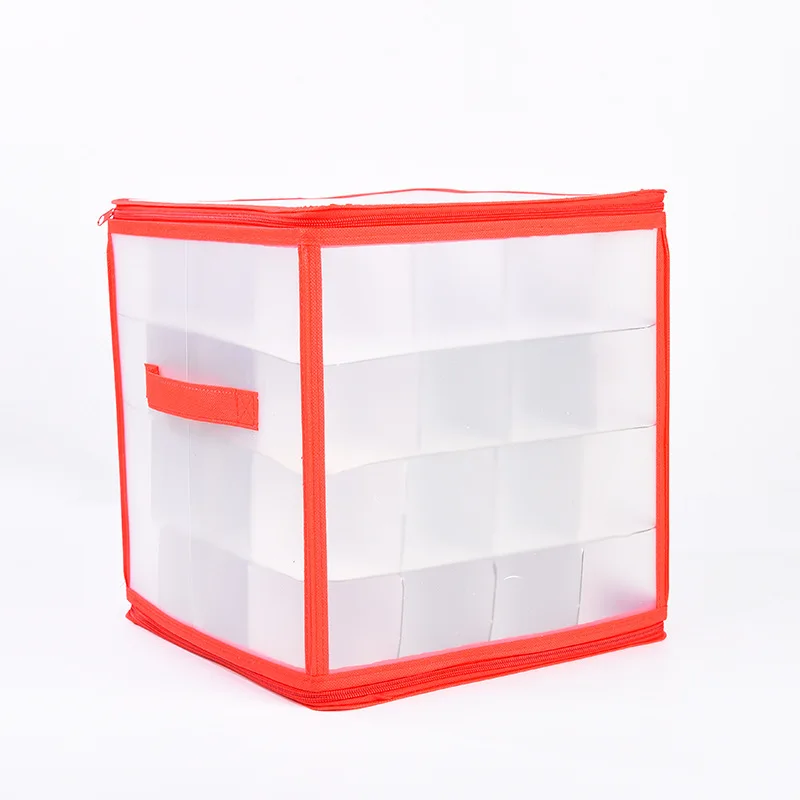 

32/64 Grids Storage Box Ornament Organizer Jewelry Storage Container Craft Organizer Ball Home Holiday Accessories Storage Box