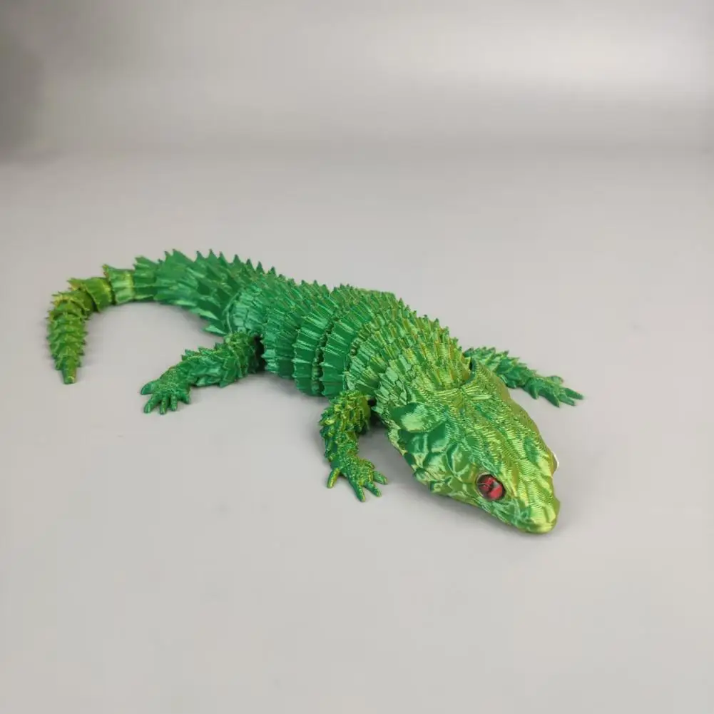 Action Figure 3d Lizard Simulation Model Realistic Action Toy Vibrant Color Desktop Decor Fidget Toy Photography Prop Painting