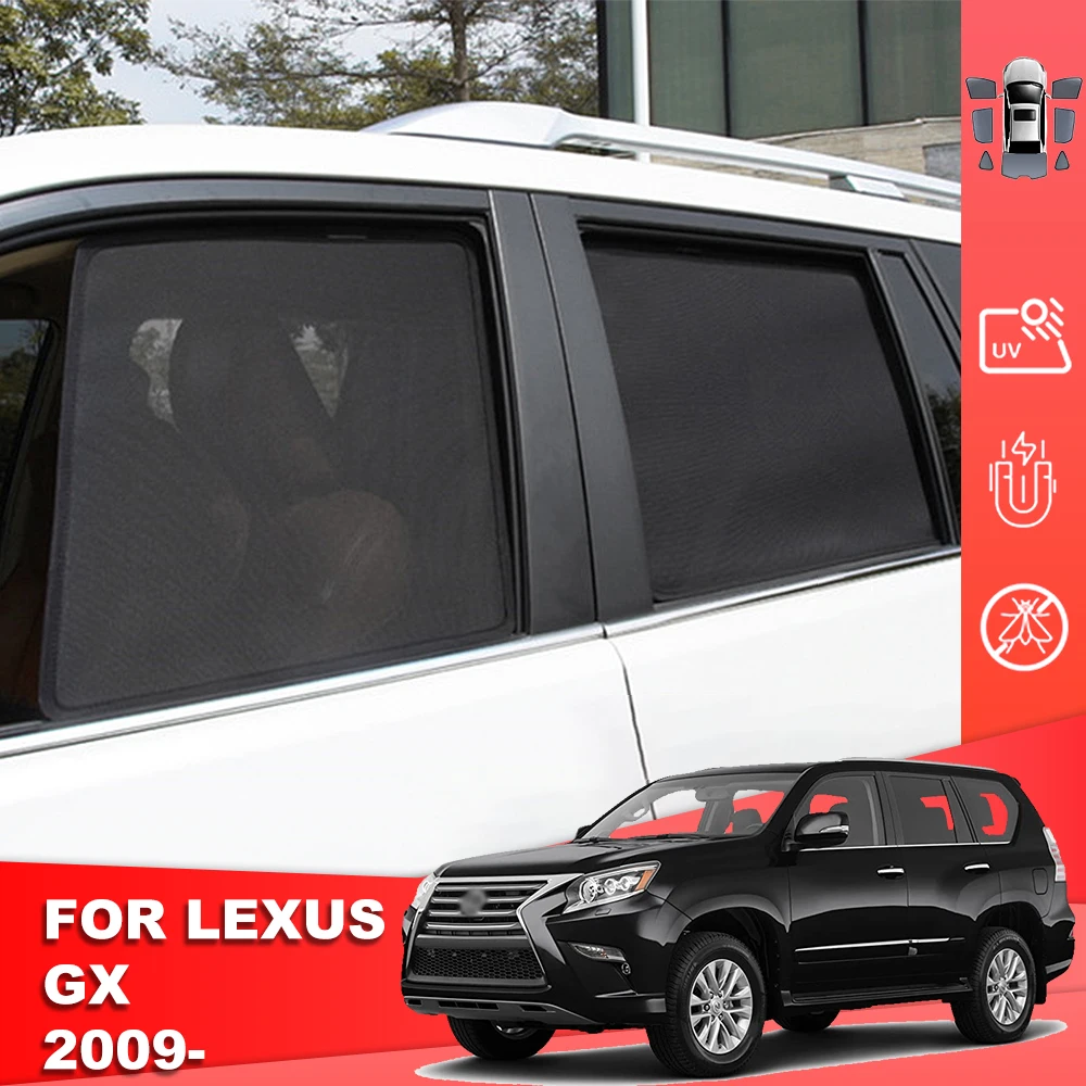 

For Lexus GX 460 GX460 2010-2023 Magnetic Car Sunshade Shield Front Windshield Curtain Rear Side Baby Window Sun Shade Visor