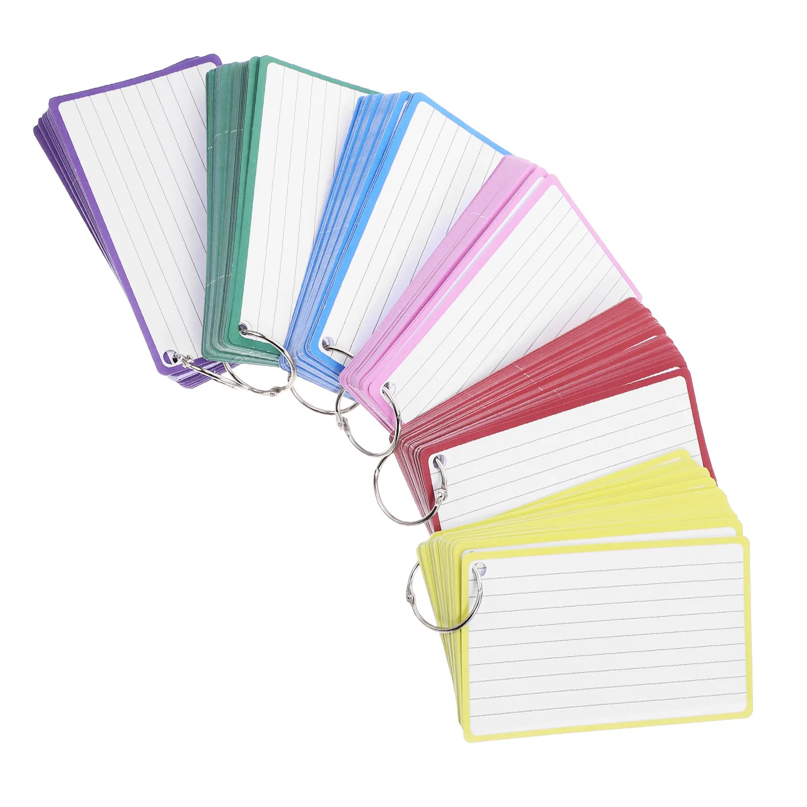 6-books-index-cards-small-notepads-lined-multi-color-horizontal-tear-off-for-classroom-study-office-noting-memo-cards