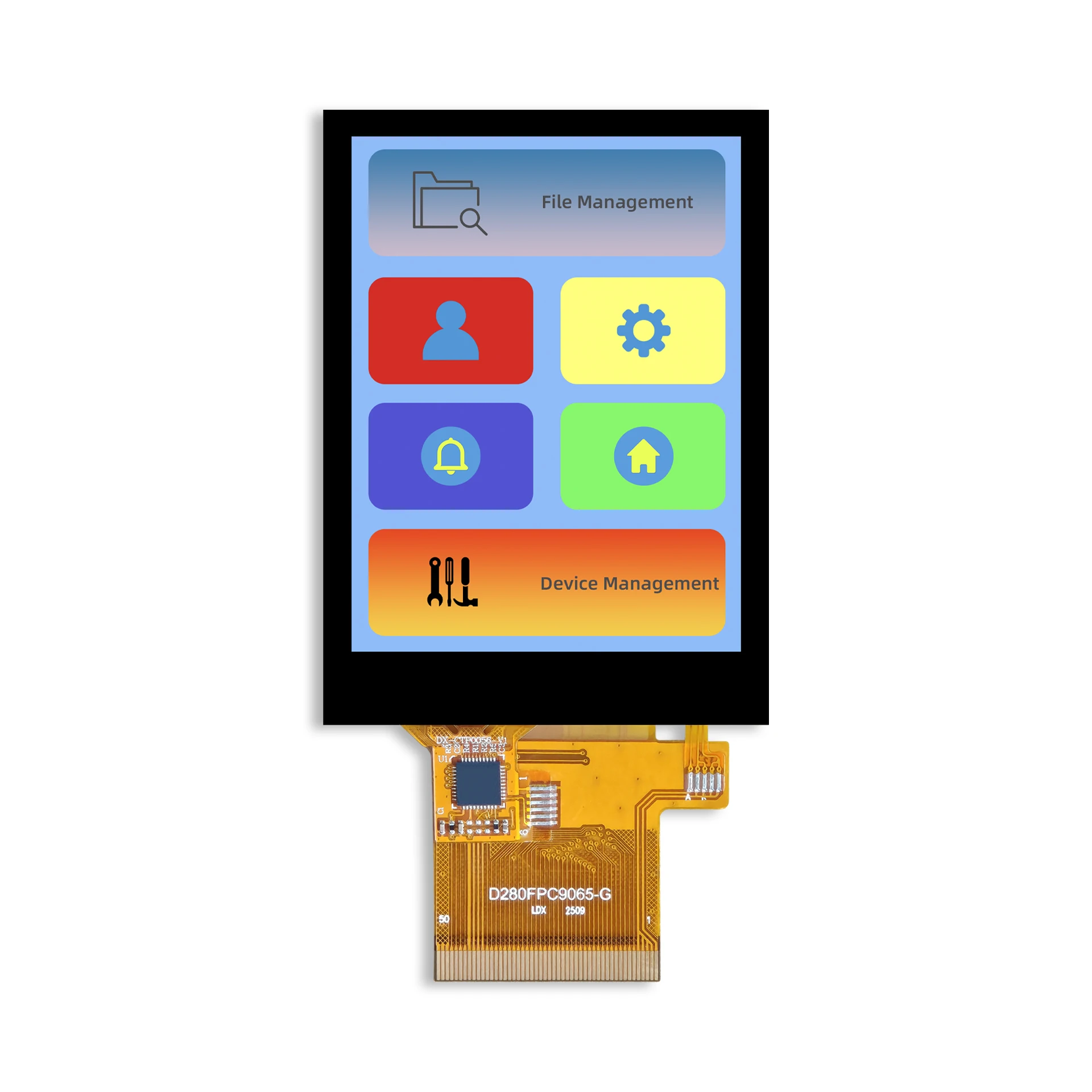 

2.8-inch touch display module with capacitive touch TFT LCD supporting RGB MCU SPI ST7789V CST128-A
