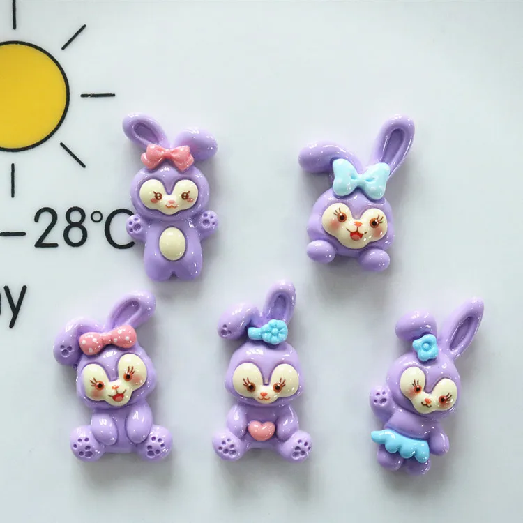 5pcs StellaLou series cute cartoon resin flatback cabochons diy crafts materials jewelry making charms