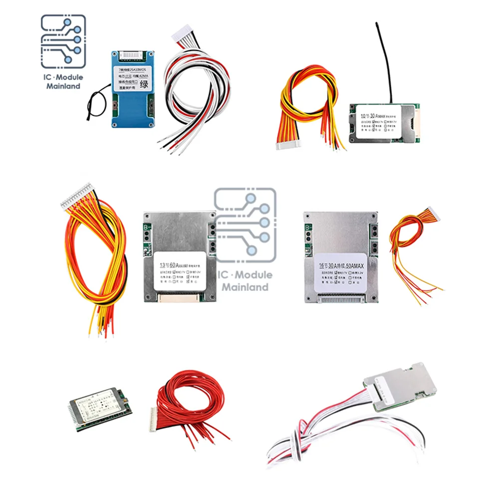 7S 10S 13S 16 Li-Ion Lithium 18650 Battery BMS PCB Protection Board With UPS Energy Inverter Balanced Lithium Battery Protection