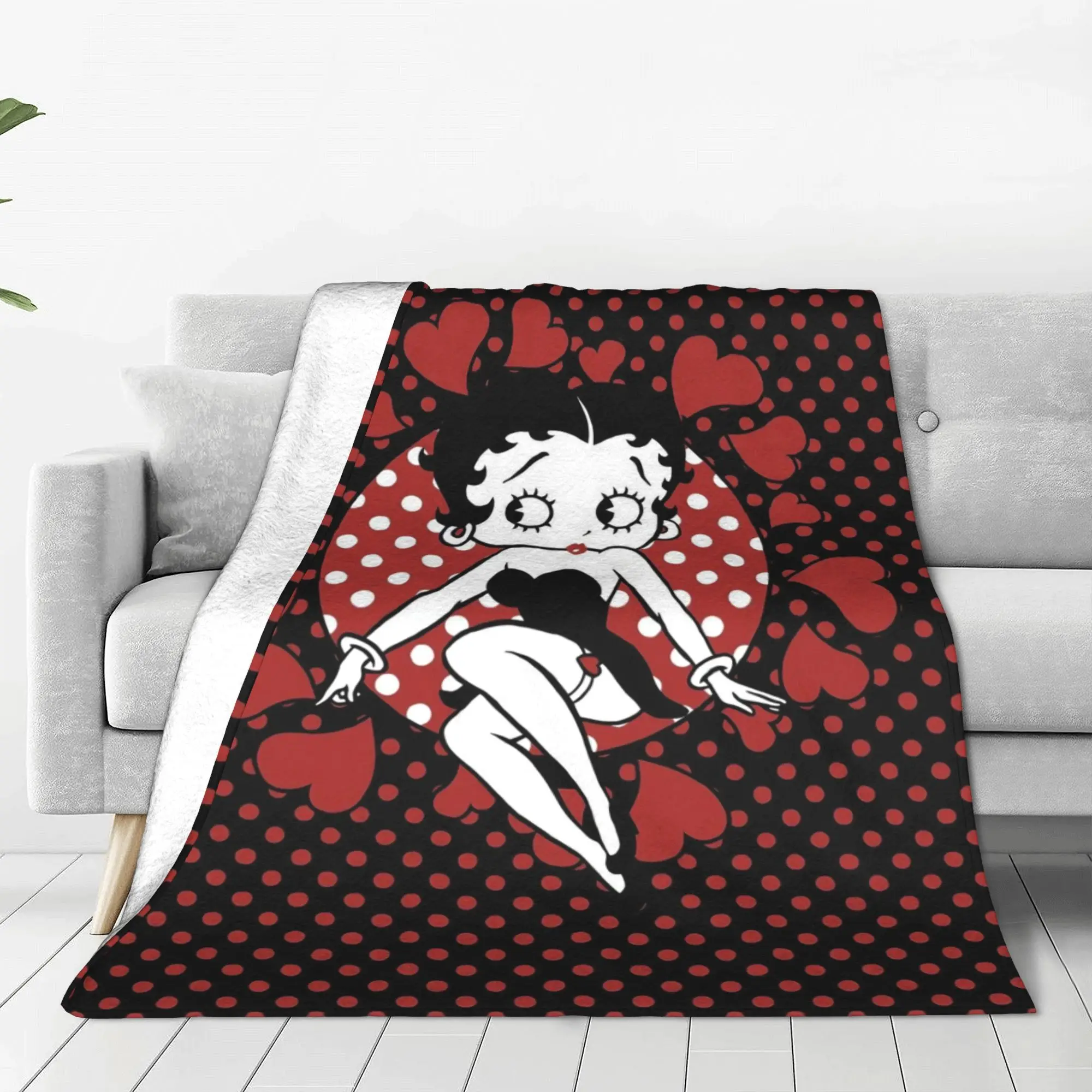 Sexy Booped Blankets Coral Fleece Plush Decoration Cartoon Breathable Warm Throw Blanket for Bed Office Plush Thin Quilt