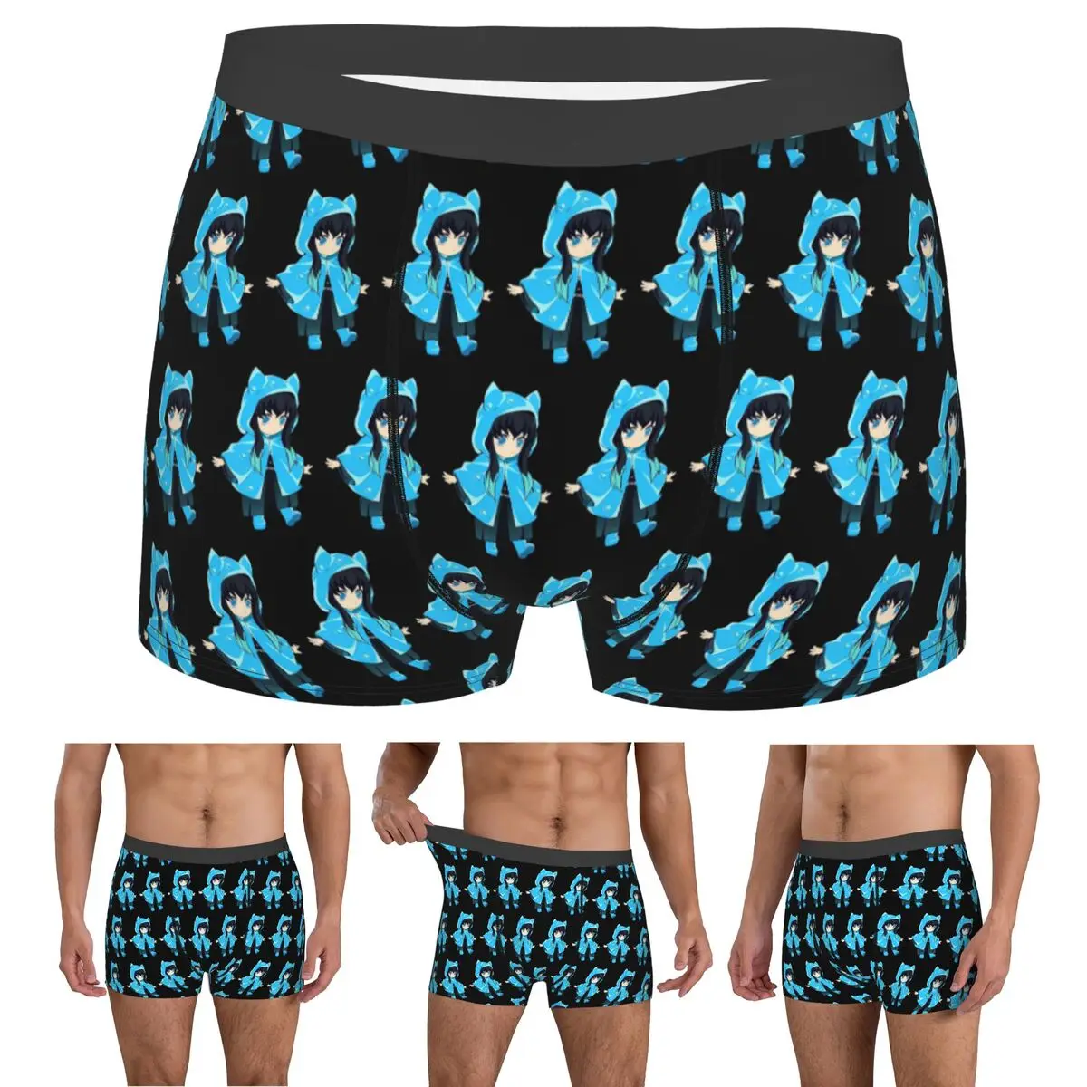 

Boxer Underpants Shorts Muichiro Tokito Panties Male Ventilate Underwear for Homme Man Boyfriend Gifts