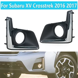 Передняя противотуманная задняя крышка автомобиля, крышка капота для Subaru XV Crosstrek 2016 2017, крышка рамы лампы, противотуманная хромированная отделка